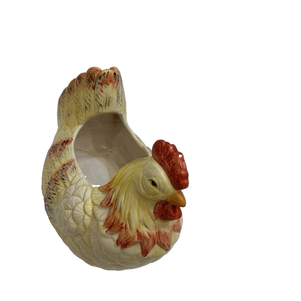 Storyteller Arts Rachael Elizondo Rooster Ceramic Dish Bowl Kitchen Decor Vtg - Picture 6 of 7